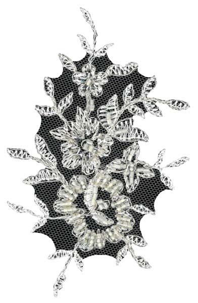 BEADED MOTIF - IVORY